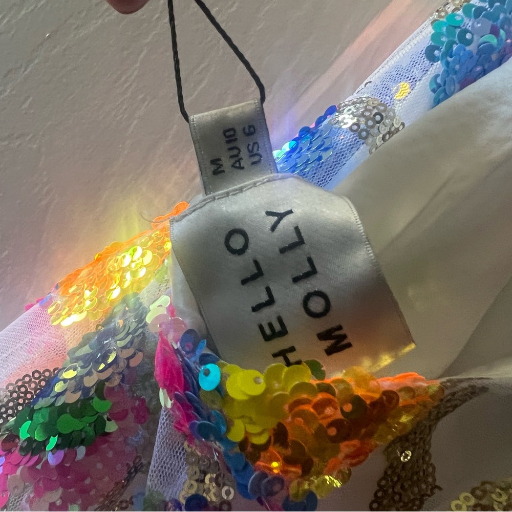 Hello Molly Flamenco Dancer Sequin Halter Mini Dress NWT - Picture 7 of 7